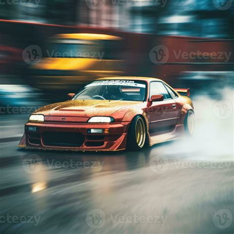 jdm drift car speed drifting japanese drone shot photography ...