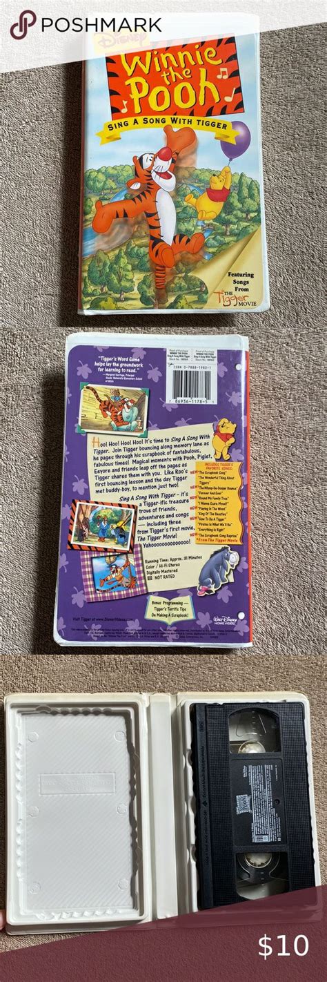 Disney Winnie the Pooh Sing a Song with Tigger Movie Vintage VHS ...