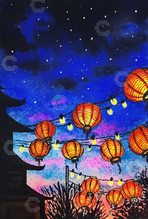 Diamond Painting - Rupa - Chinese Lanterns - Carat.art