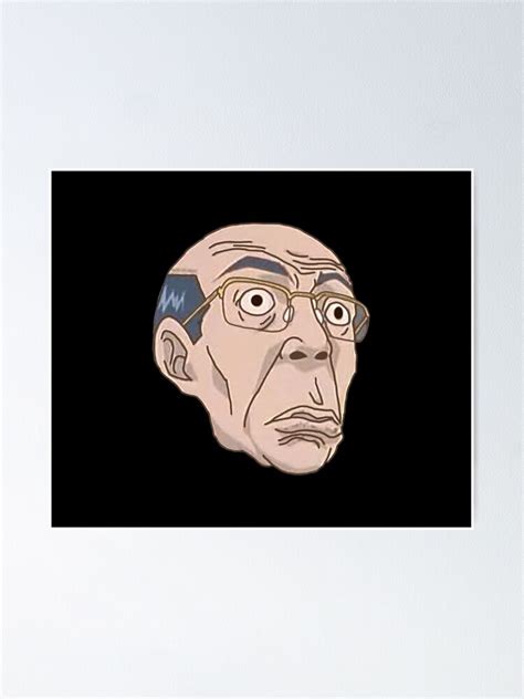 "Great Teacher Surprised Anime Face Meme" Poster by Altohombre | Redbubble