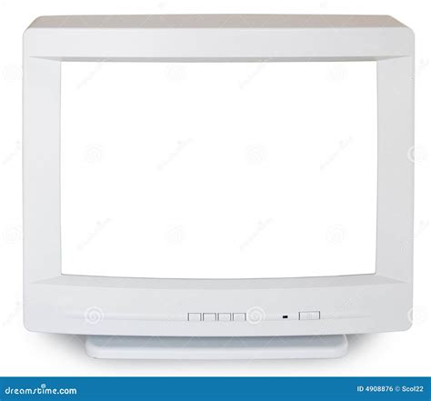 Old Computer Monitor stock photo. Image of isolated, screen - 4908876