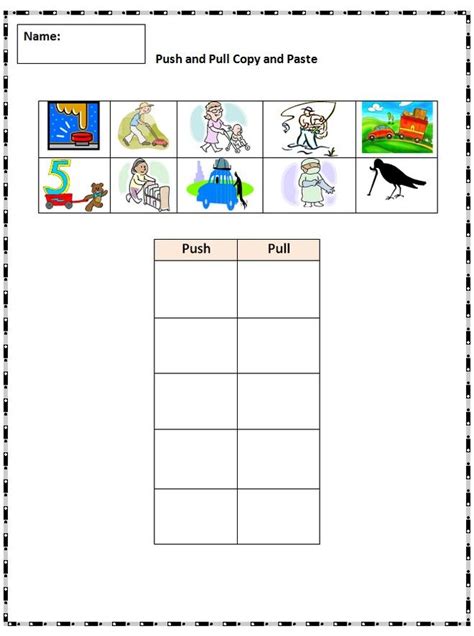 Push And Pull Factors Worksheet Pdf