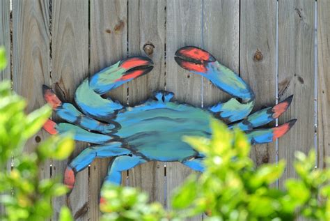 Large Wood Blue Crab Rustic Decor. Wall Art Family Gift Idea - Etsy