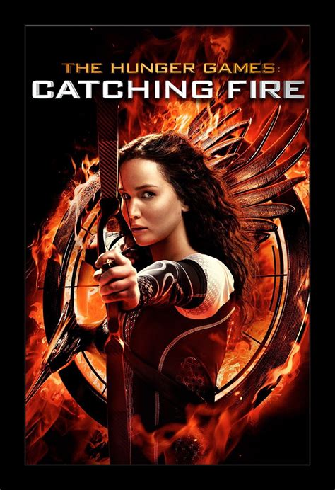 HUNGER GAMES CATCHING FIRE - Custom 11x17 Inch Framed Movie Poster, Quality Wood, Ready to Hang ...