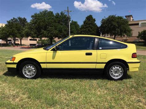 1991 Honda CRX Hatchback Yellow FWD Automatic 84,540 Original Miles for sale - Honda CRX 1991 ...