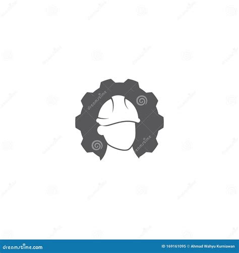 Worker logo vector stock vector. Illustration of character - 169161095