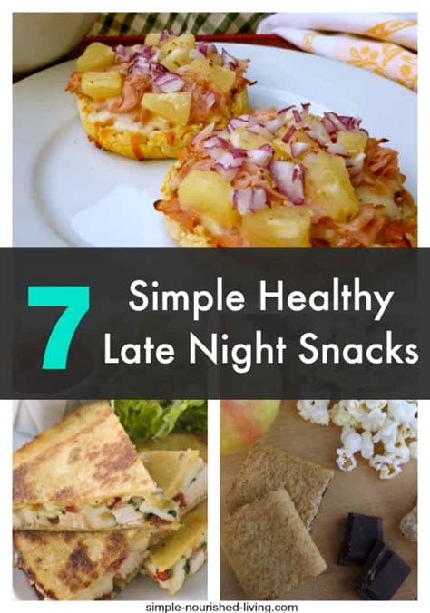 Healthy Late Night Snacks for Weight Watchers | Simple Nourished Living