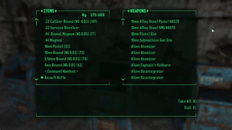 Add's All DLC Items to TestQAItems at Fallout 3 Nexus - Mods and community