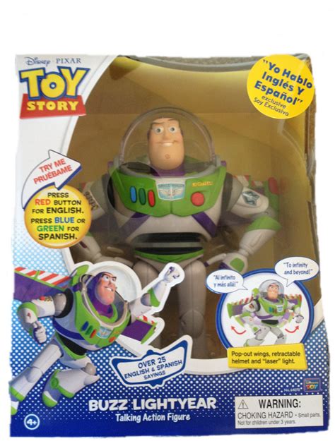 Toy Story Disney Spanish Speaking Buzz Lightyear Talking Action Figure - ToysPlus