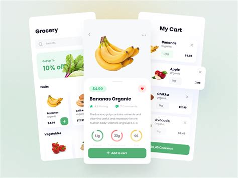 Grocery store App by Igor for Dinarys on Dribbble