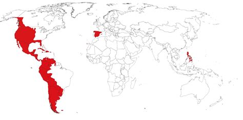 Spanish Empire at its greatest extent (1790) [4500×2234] : r/MapFans