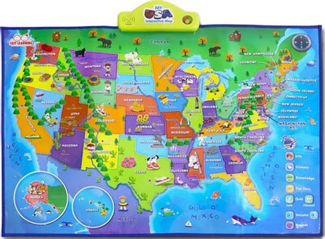 Printable United States Illustrated Map for Children - the United States Map for Children