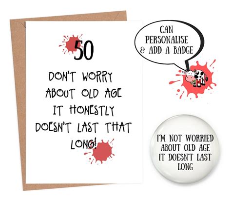 50th Birthday Card Funny Funny 50th Birthday Cards Funny - Etsy