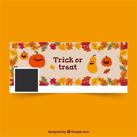 Free Vector | Halloween facebook cover with nice pumpkins