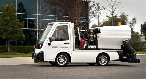 Tropos Motors Debuts New Street Sweeper Electric Compact Utility ...