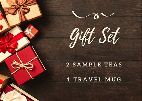 Tea Gift Set | 2 Sample Size Tea Bag Selections + Travel Mug - True Tea Lovers