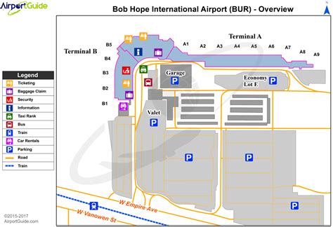 Burbank - Bob Hope (BUR) Airport Terminal Maps - TravelWidget.com