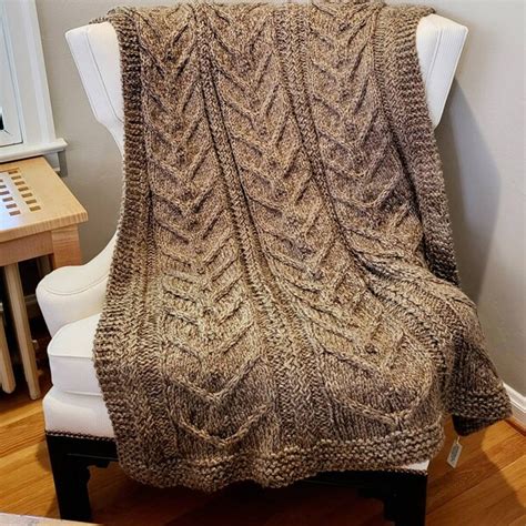 Cable Knit Blanket - Etsy