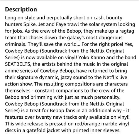 Cowboy Bebop Netflix Series Soundtrack! : r/cowboybebop