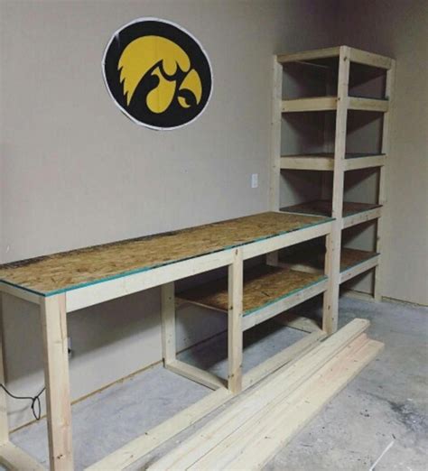 workbench storage ideas #Workbenches | Garage work bench, Diy storage bench, Workbench