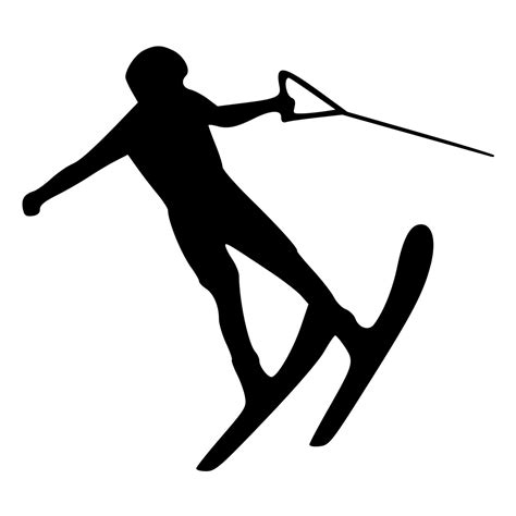 Water Skier Silhouette at GetDrawings | Free download