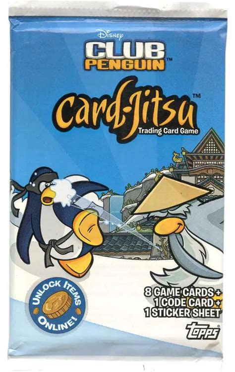 Club Penguin Card-Jitsu Trading Card Game Series 2 Booster Pack 8 Cards Topps - ToyWiz