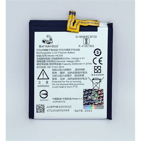 BATTERYGOD Full Capacity Proper 3030 mAh Battery For Nokia 8 / TA-1004 / TA-1012 / TA-1052 / HE ...