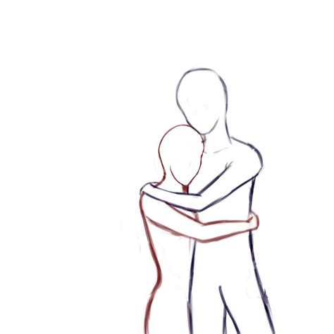 How To Draw People Hugging Anime