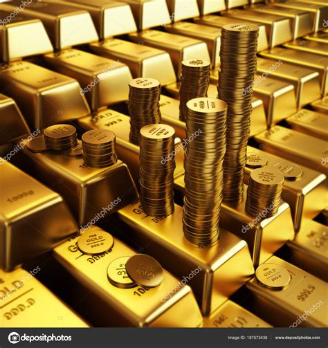 Gold Bars Golden Coins Stock Photo by ©Stiggdriver 187573438