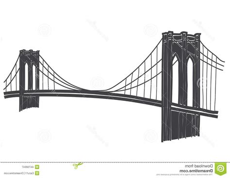 Brooklyn Bridge Silhouette Vector Free at Vectorified.com | Collection of Brooklyn Bridge ...