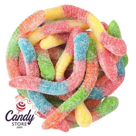 Gummy Sour Inch Worms Candy - 5lb Bulk | CandyStore.com