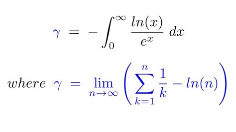 An Euler-Mascheroni constant equality proof - YouTube