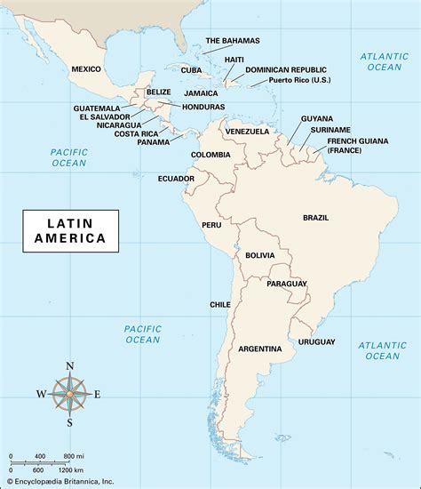 Central America And Latin America Map - Goldie Georgeanna