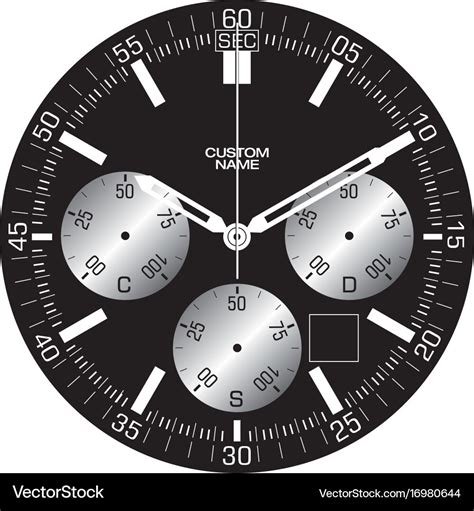 Smart watch face l Royalty Free Vector Image - VectorStock