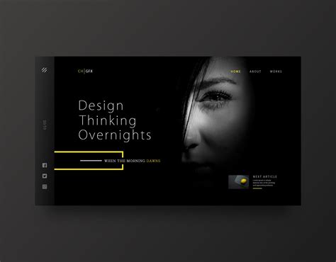 Dark Header Design on Behance