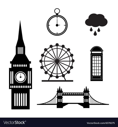 London landmarks design Royalty Free Vector Image