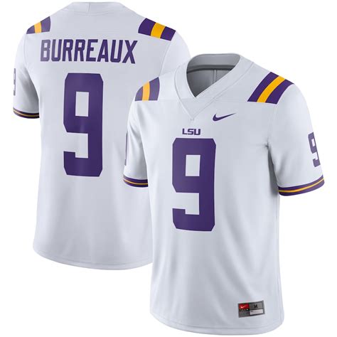 Men's Nike Joe Burrow White LSU Tigers Burreaux Alumni Player Jersey