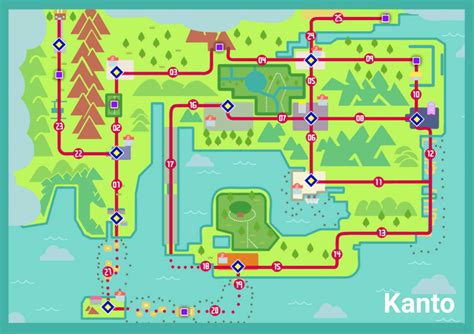 I remade the Kanto Region map using the Generation 8 style! Hope it looks good! ^^ : r/pokemon