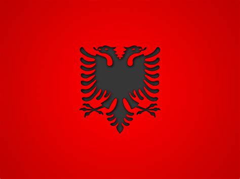 HD Albanian Flag Wallpaper Free Download