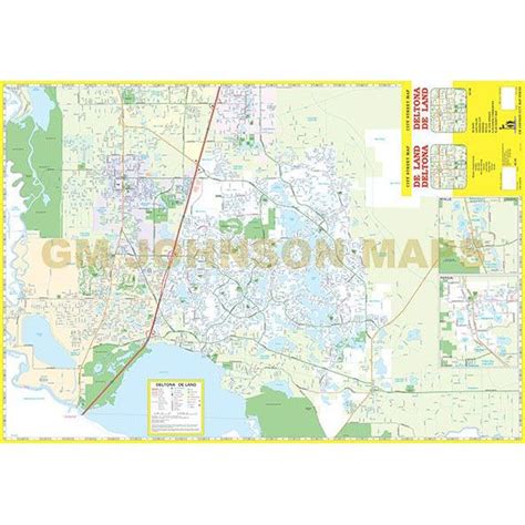 Deltona / Deland, Florida Street Map - GM Johnson Maps