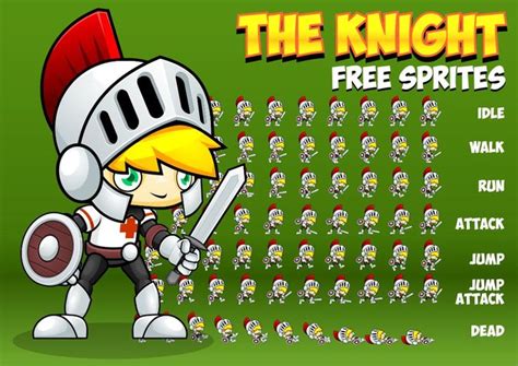 The Knight - Free Sprites - Game Art 2D