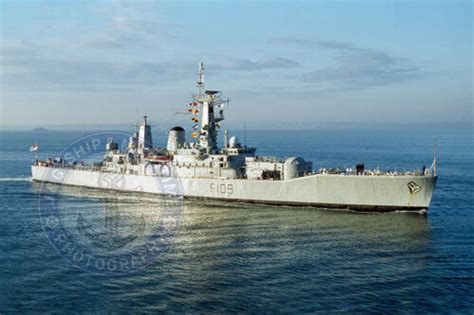 10x15 Photograph Royal Navy Leander-Class Frigate HMS LEANDER F109-6X4 Transportation ...