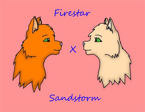 Firestar X Sandstorm by RiverBelle on DeviantArt