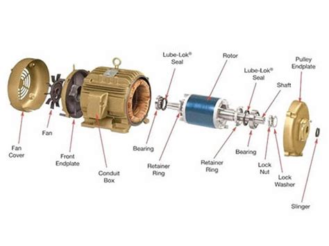 Motors – Exploded Views | 1 & 3 Phase | James Electric