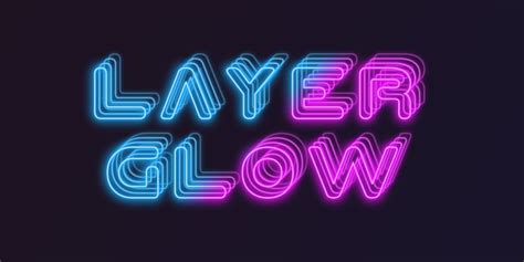 Font design Glow layer logo generator | Шрифты, Тексты, Надписи