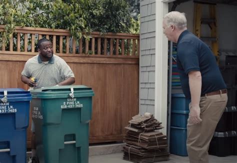 Progressive Dr. Rick & Man Cleaning His Trash Cans Commercial