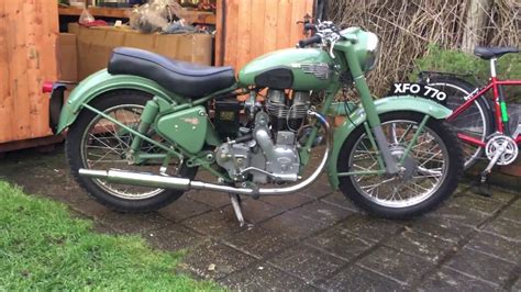 1954 Royal Enfield 350cc Bullet. - YouTube