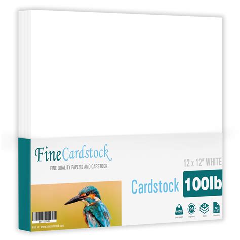 12x12 White Cardstock – Fine Cardstock