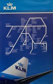 1990 KLM Route Map Poster : KLM : Free Download, Borrow, and Streaming : Internet Archive