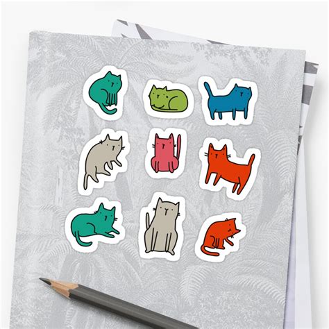 "Cool Cats" Sticker by kostolom3000 | Redbubble